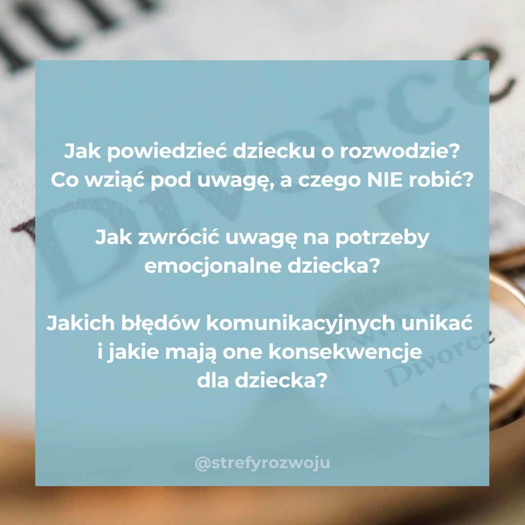 jak powiedzieć dziecku o rozstaniu psycholog